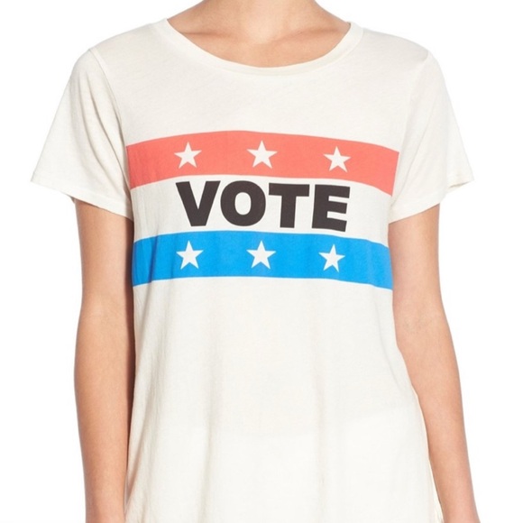 Wildfox Tops - Wildfox VOTE Short Sleeve Tee Large L